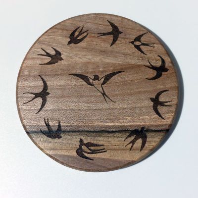 Puidust (pähklipuu) minimarker “Pääsuke”